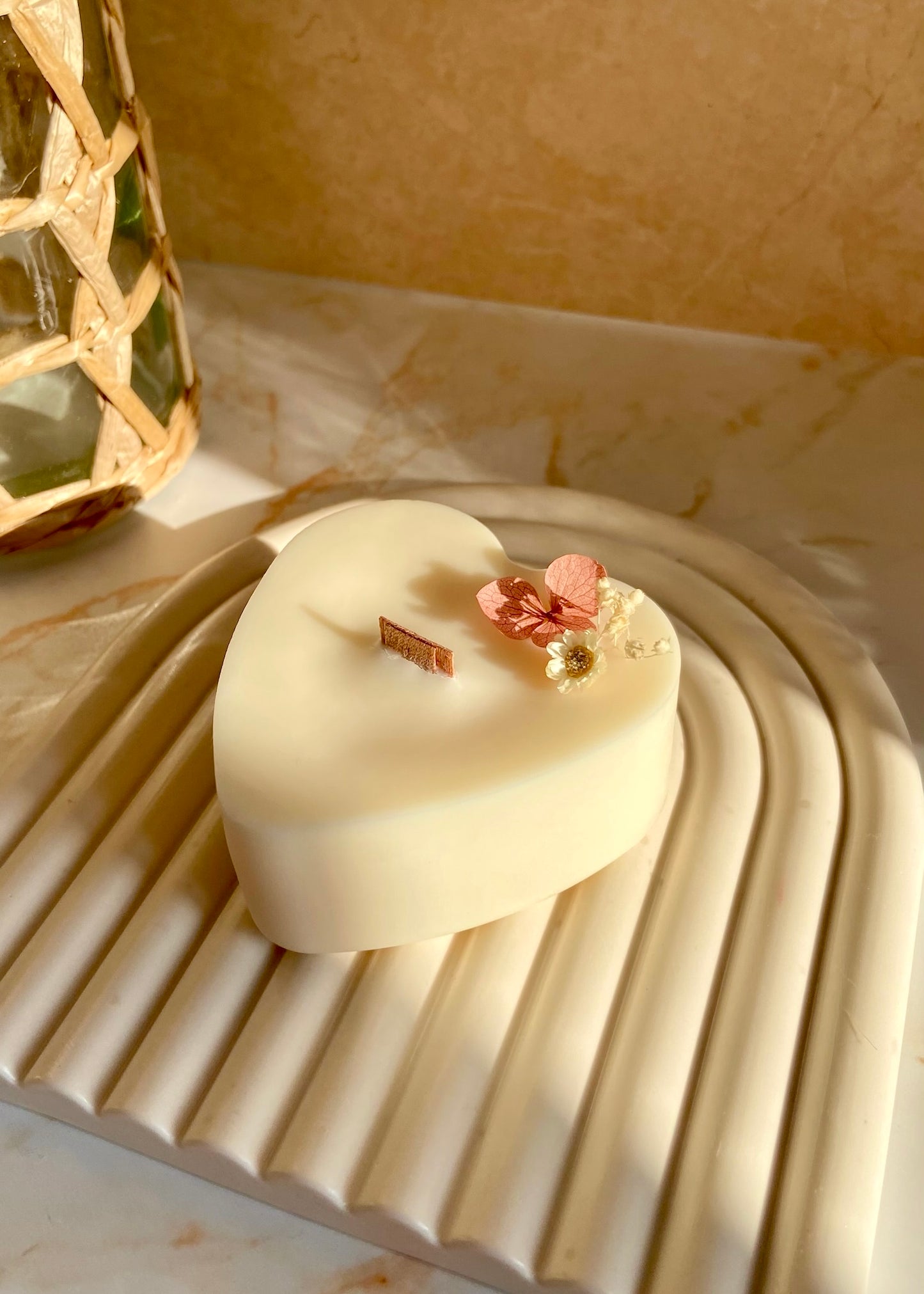 Bougie Moulée Coeur