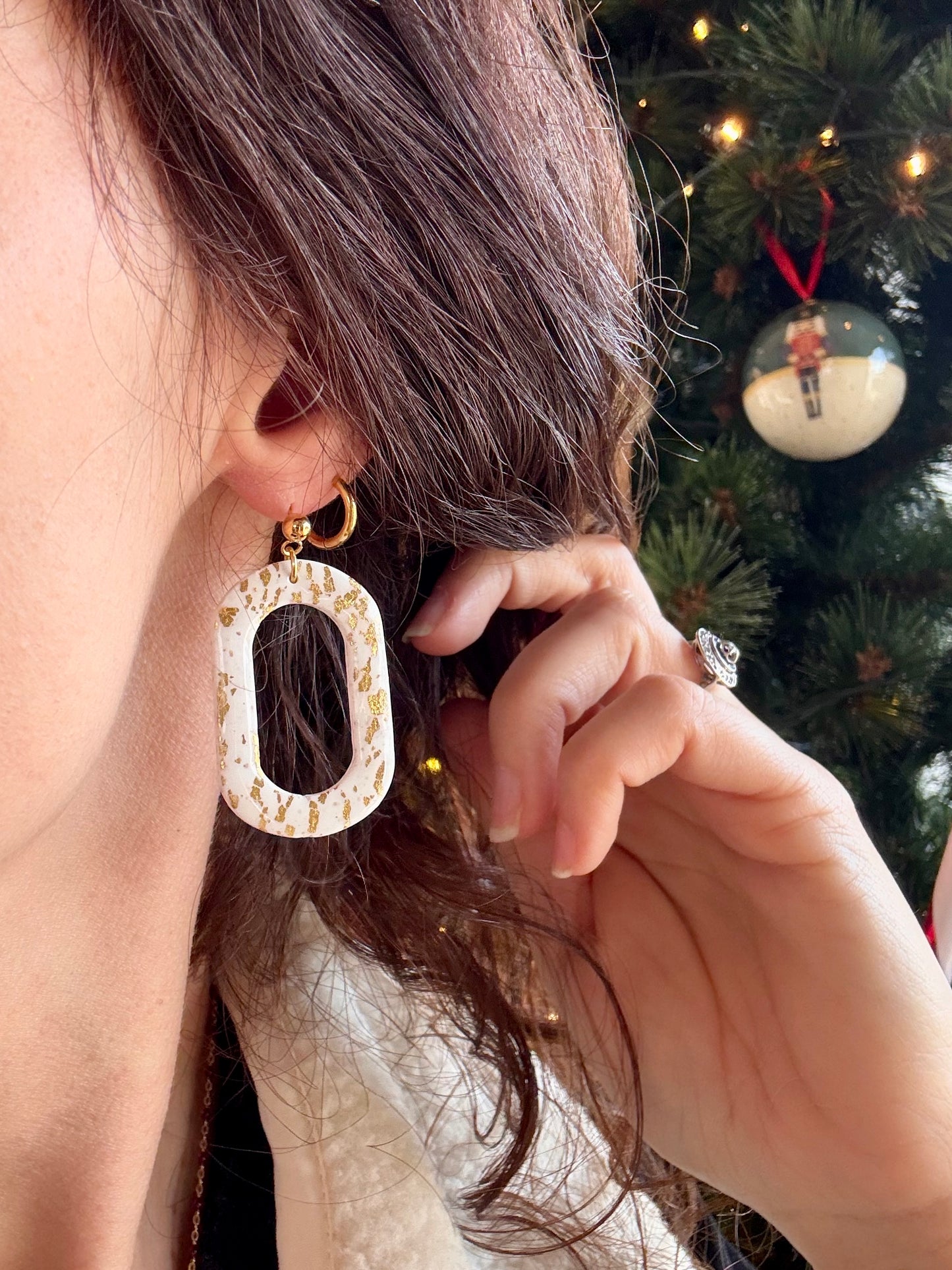 Boucles d'oreilles YUMI - Black & White