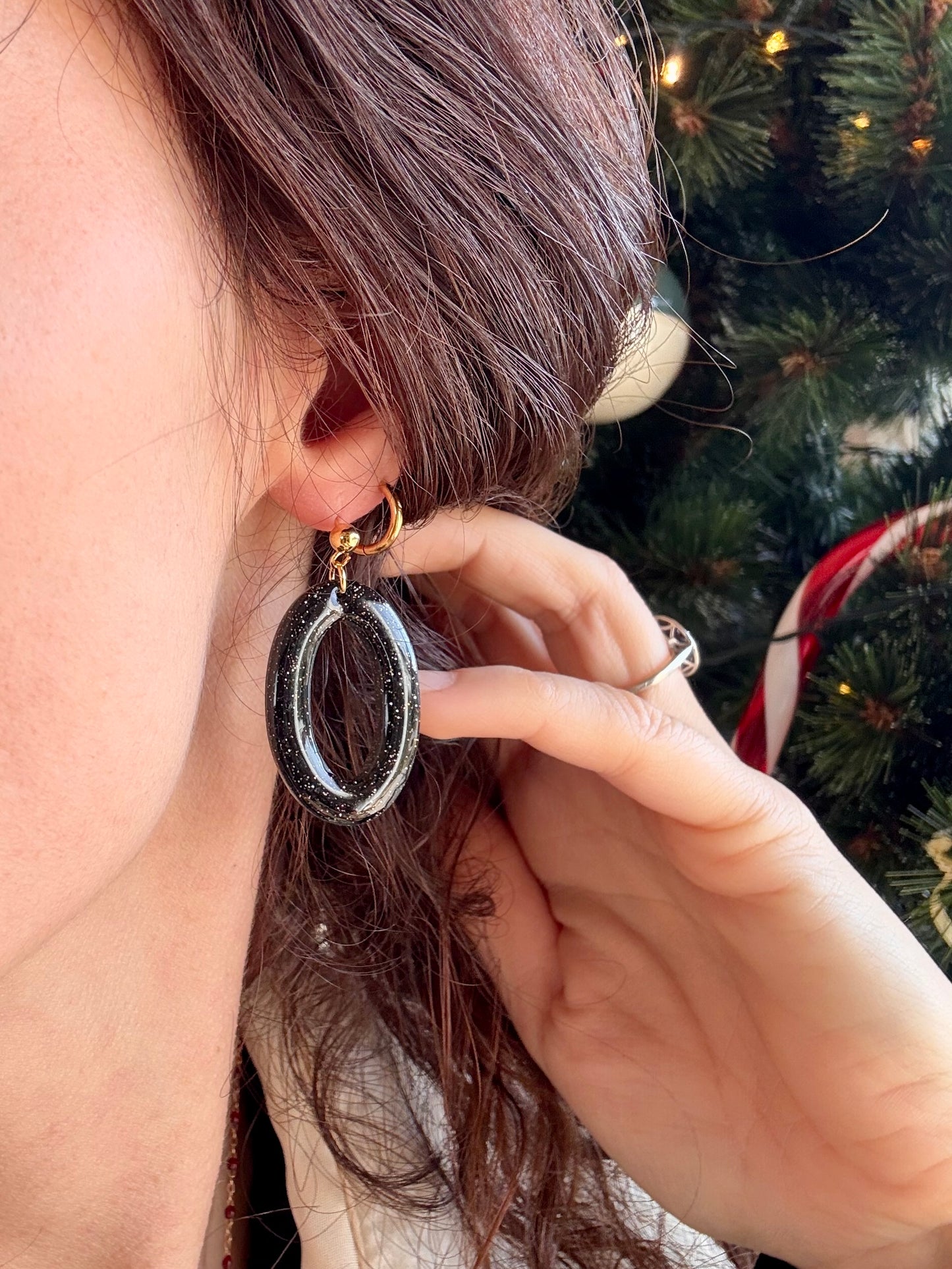 Boucles d'oreilles MARILYN - Black & White