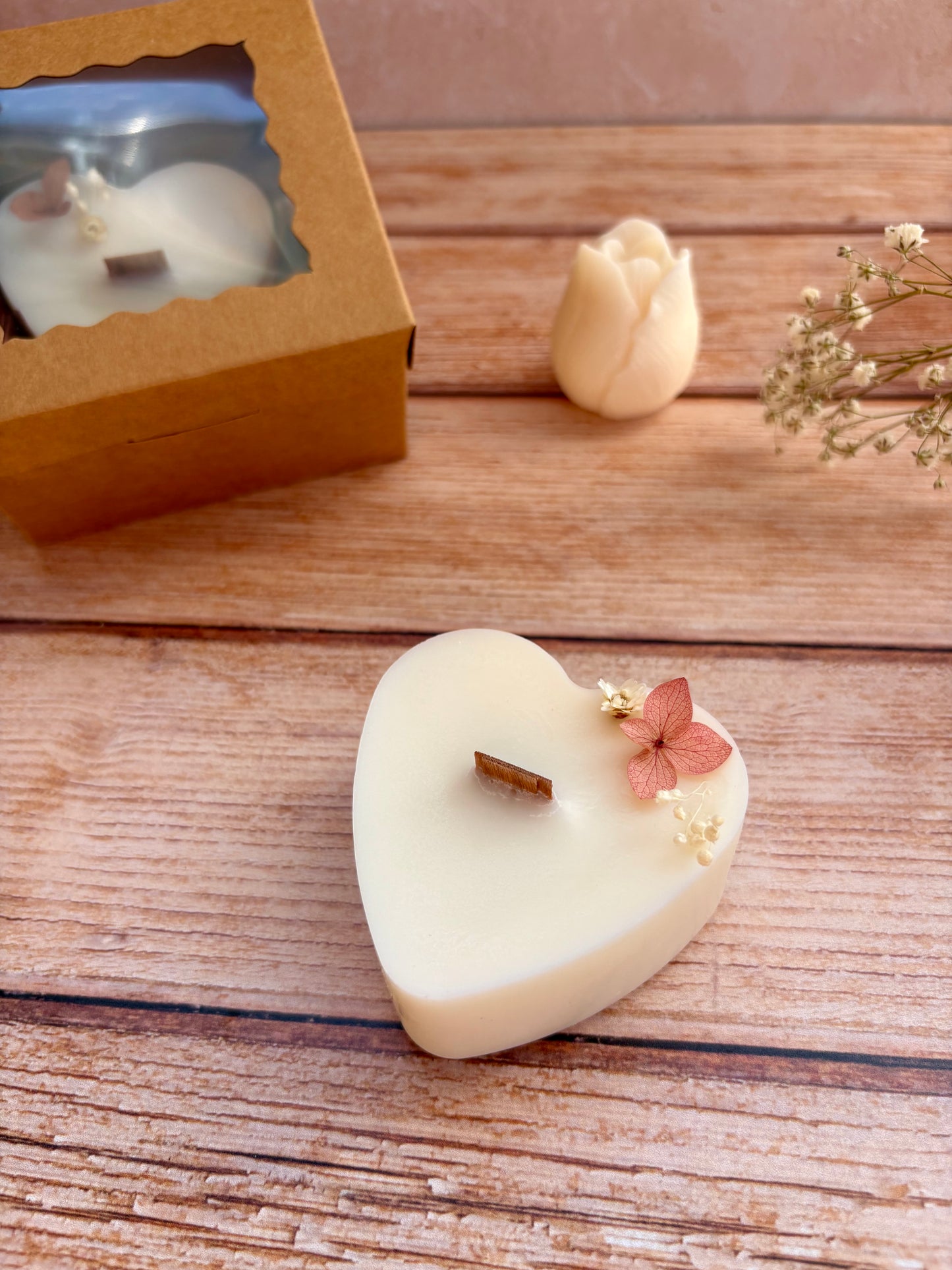 Bougie Moulée Coeur