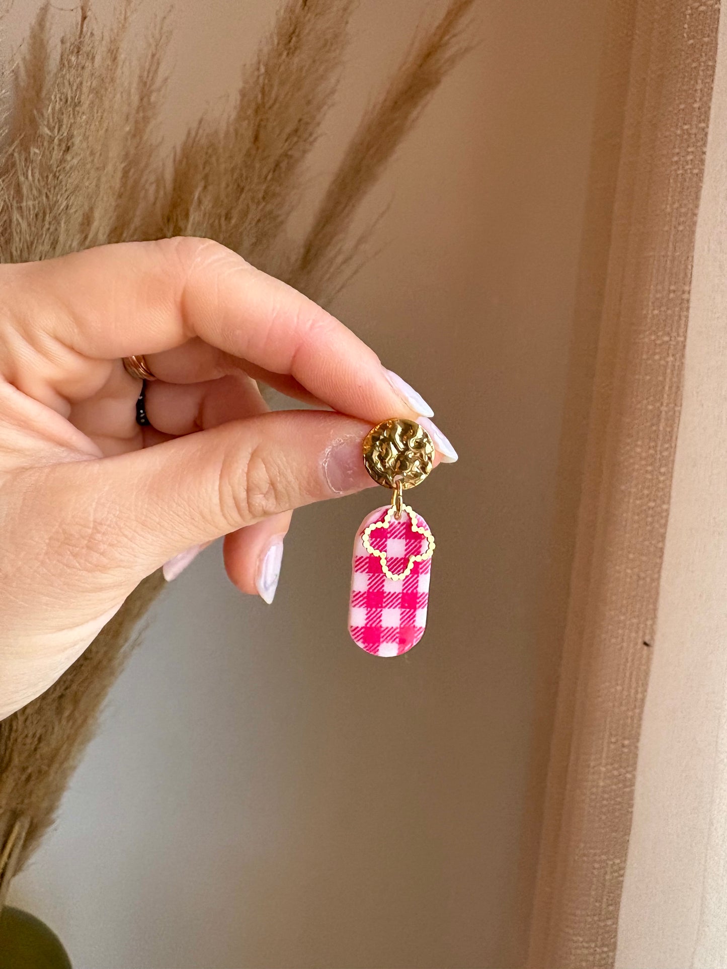 Boucles d'oreilles ALICE Vichy