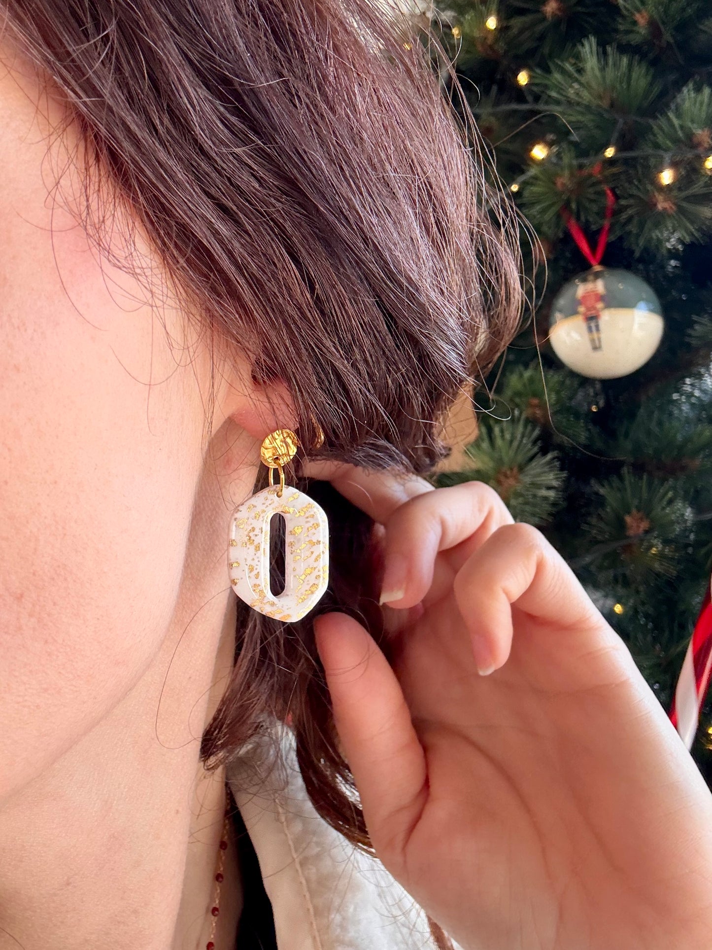 Boucles d'oreilles LEONIE - Black & White