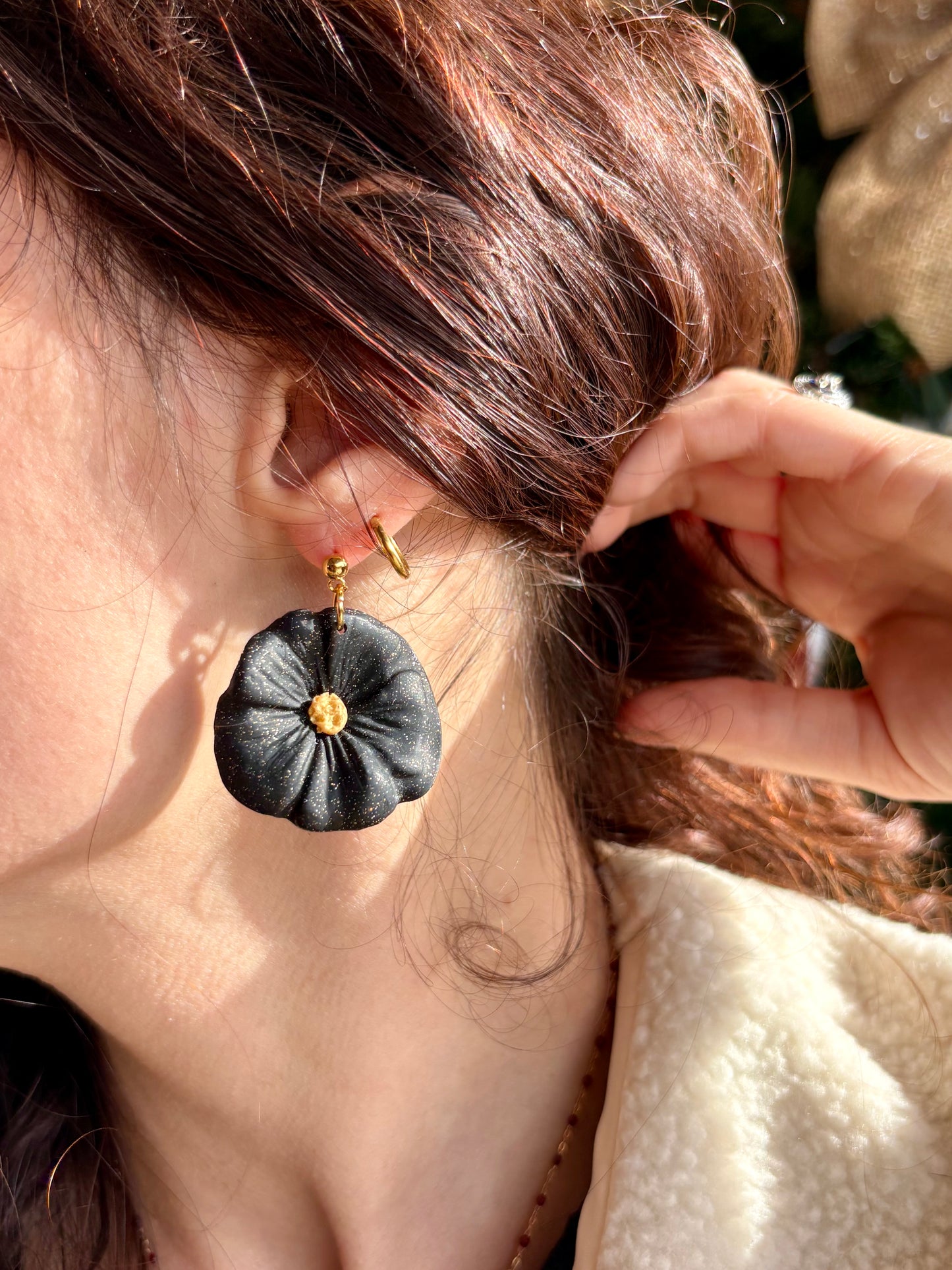 Boucles d'oreilles FLORENCE - Black & White