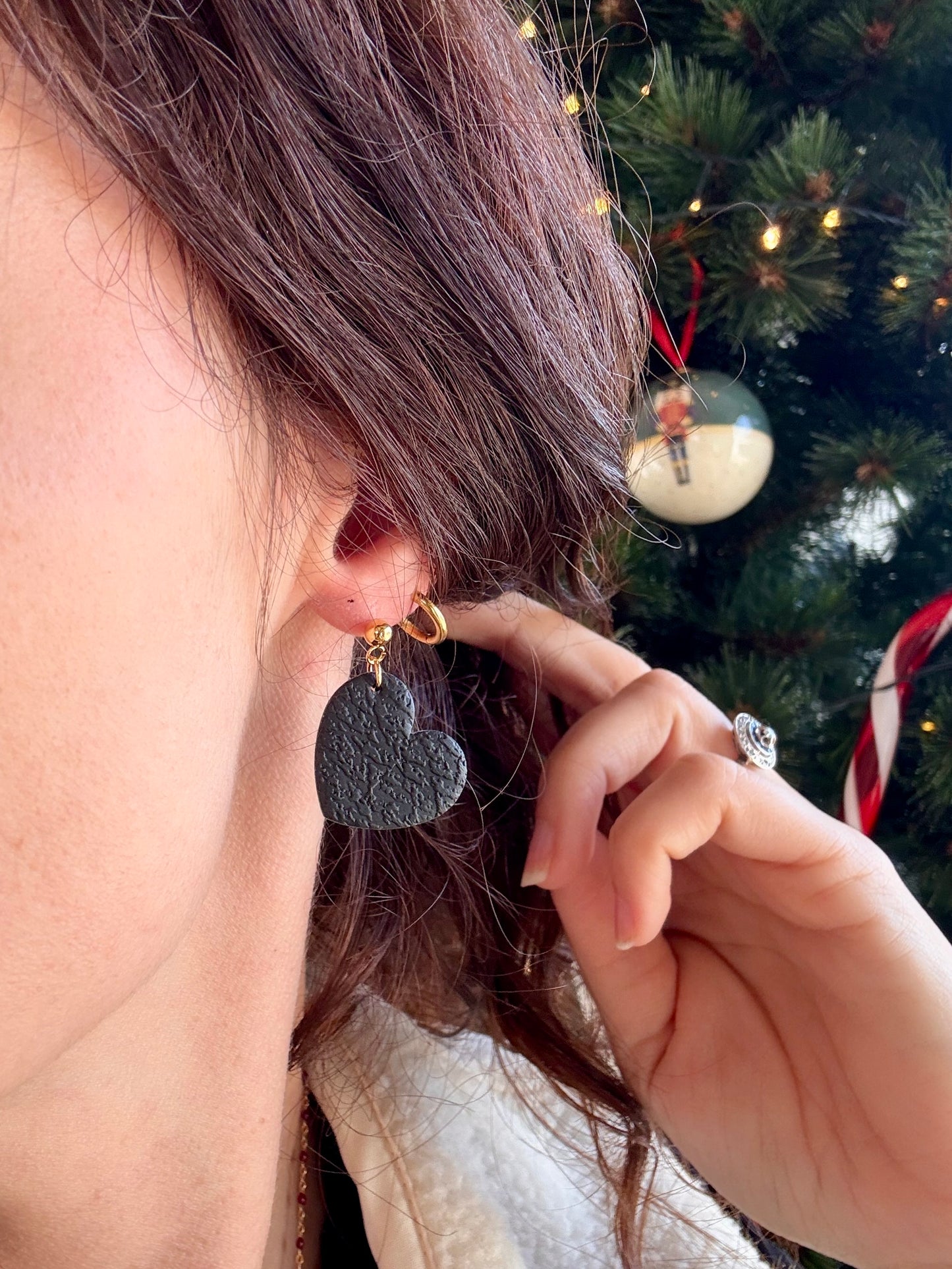 Boucles d'oreilles LOVELY - Black & White