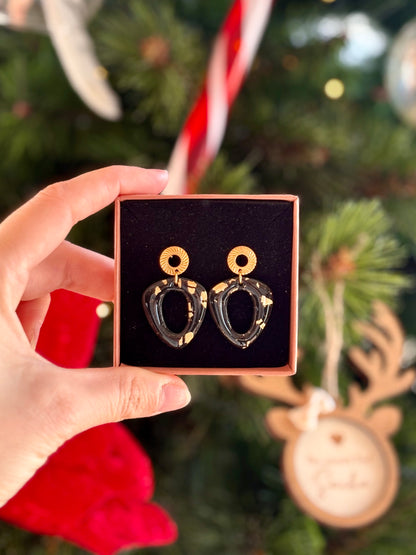 Boucles d'oreilles ALBA - Black & White