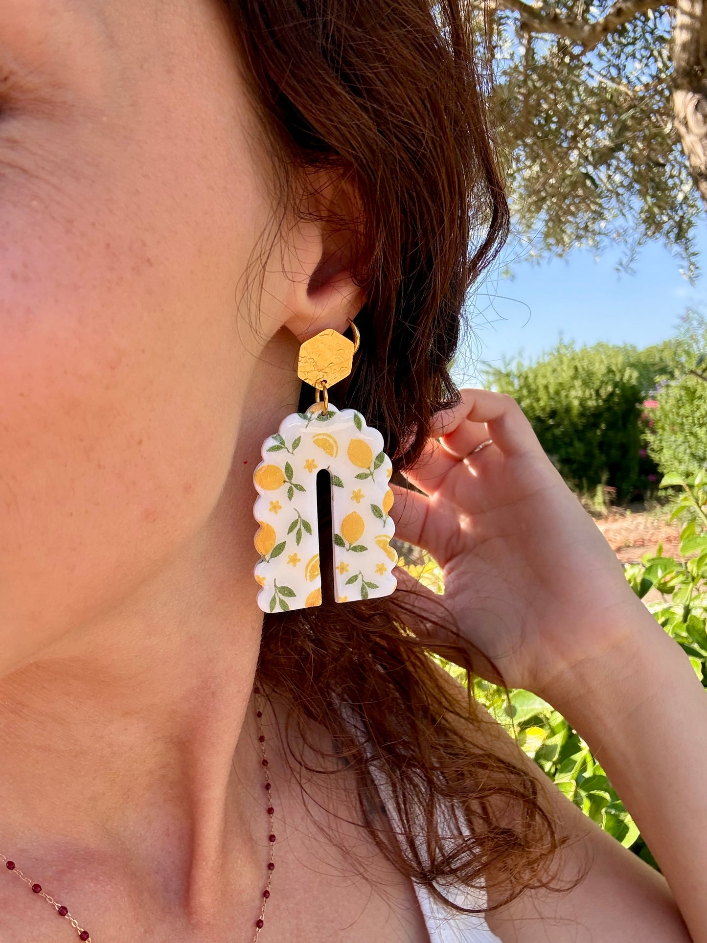 Boucles d'oreilles SERENA Citron