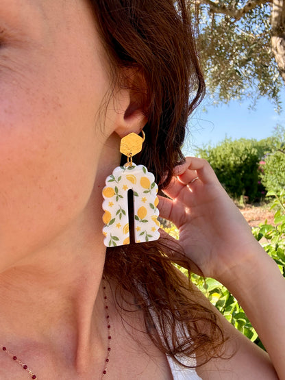 Boucles d'oreilles SERENA Citron