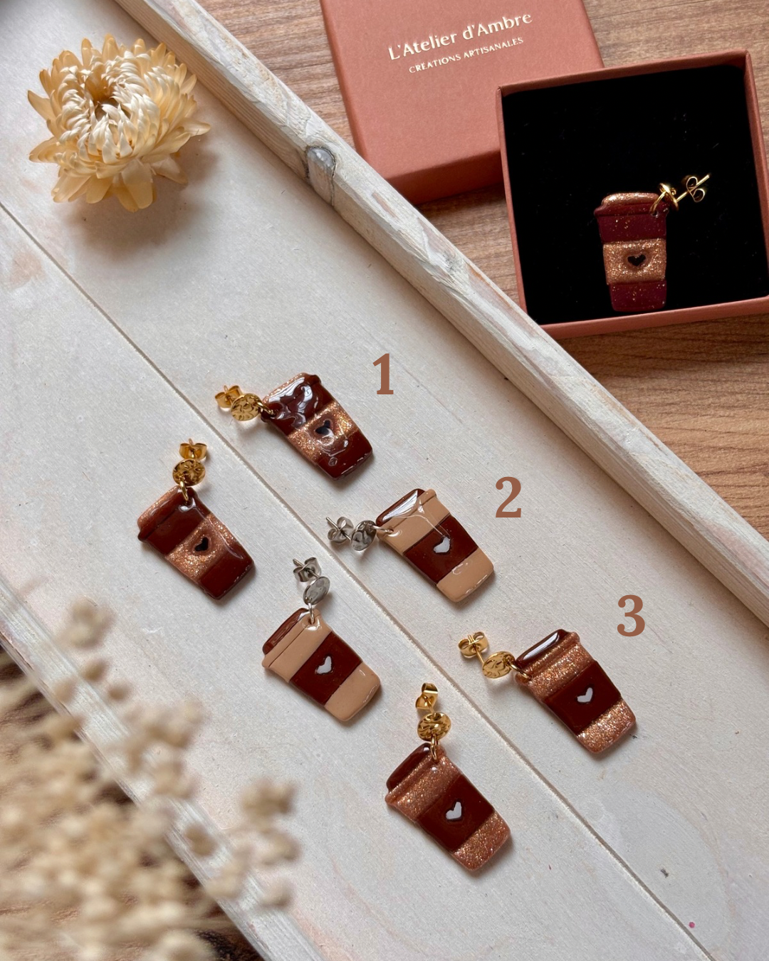 Boucles d'oreilles MUG