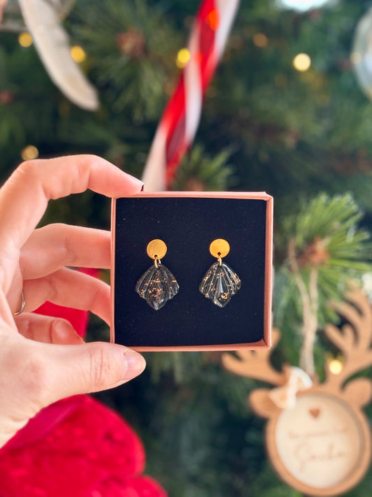 Boucles d'oreilles APOLLINE - Black & White