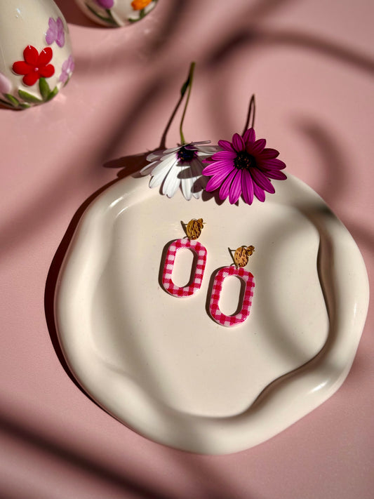 Boucles d'oreilles YUMI Vichy