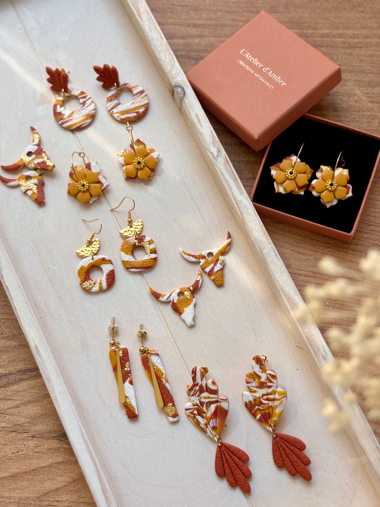 Boucles d'oreilles CAMÉLIA