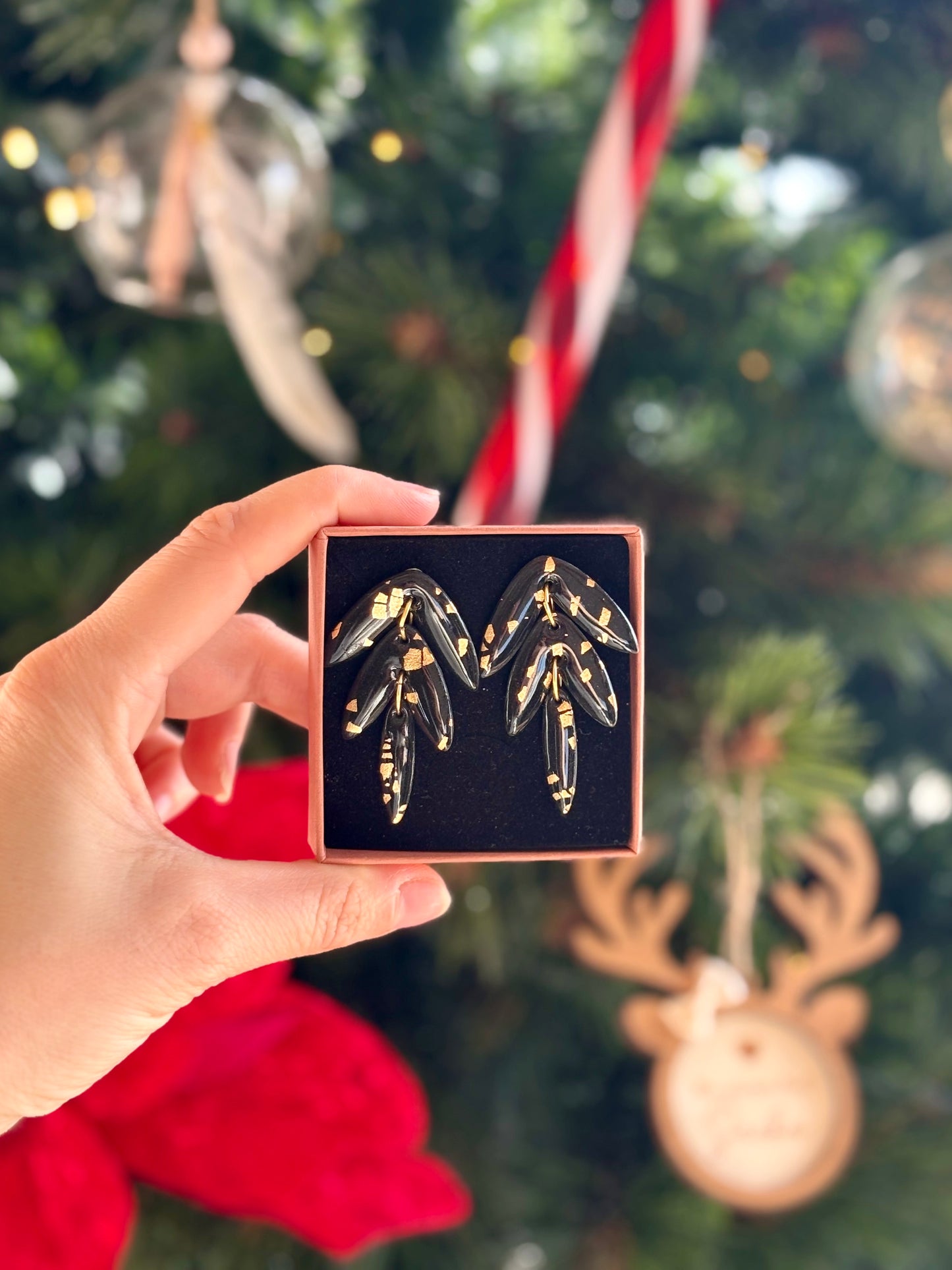 Boucles d'oreilles ORPHÉE - Black & White