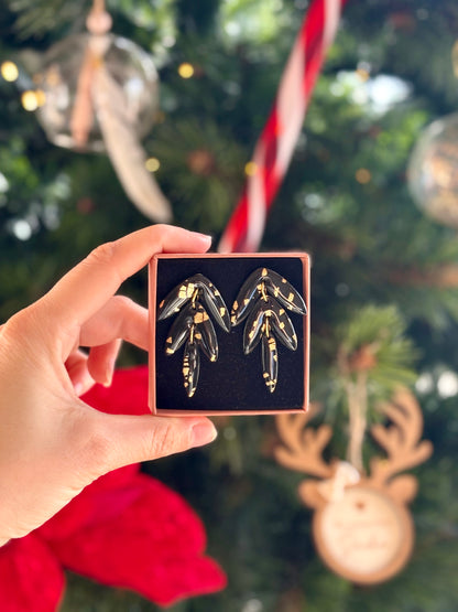 Boucles d'oreilles ORPHÉE - Black & White