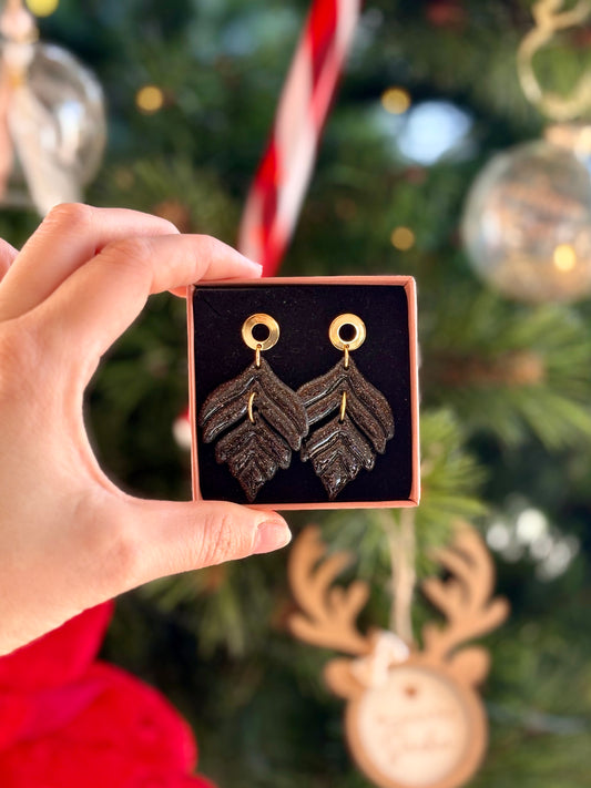 Boucles d'oreilles SIMONE - Black & White