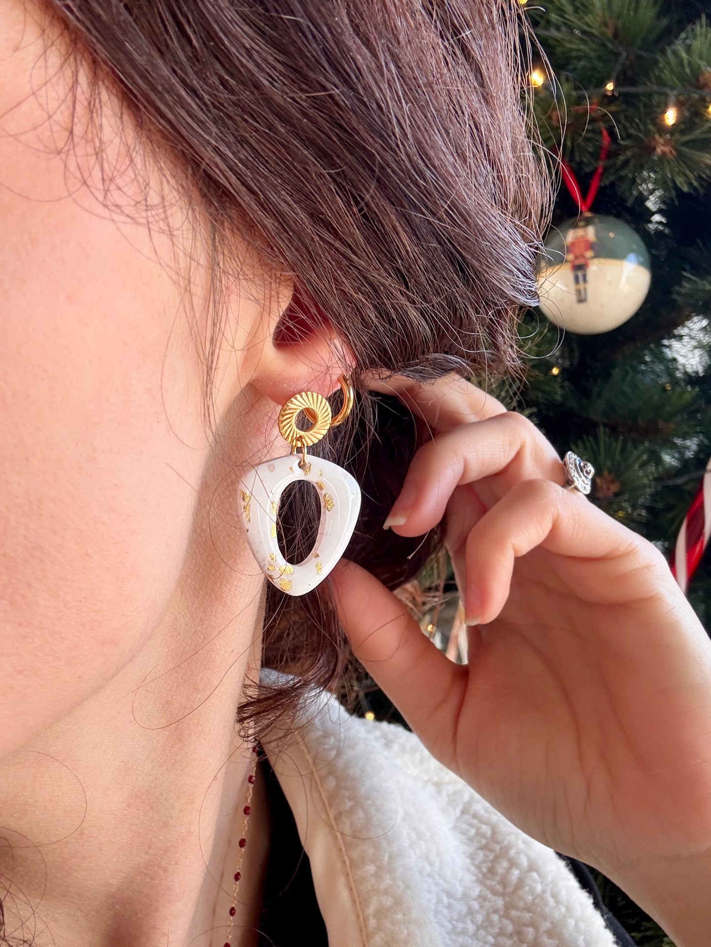 Boucles d'oreilles ALBA - Black & White