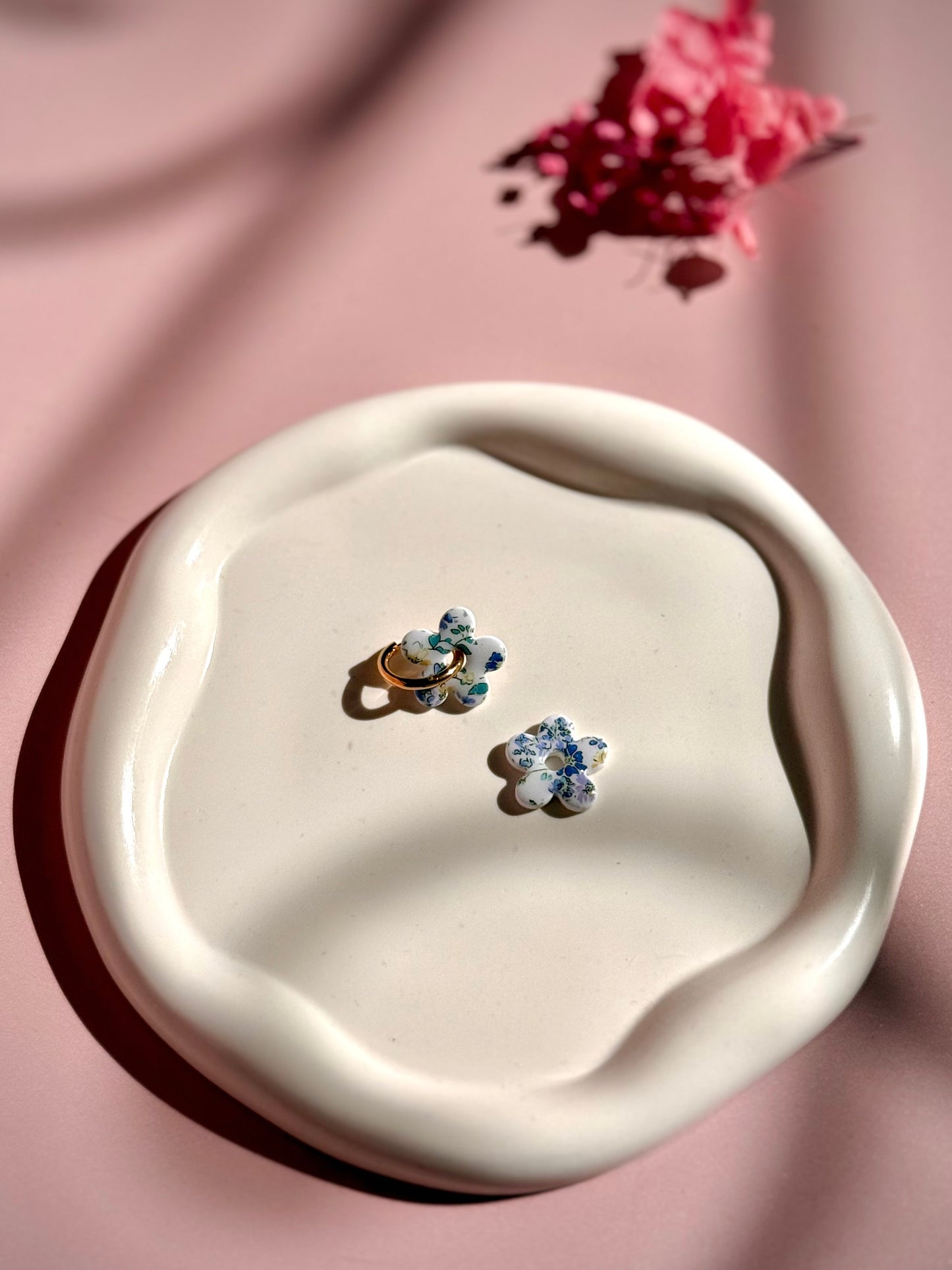 Pampilles Interchangeables Fleuries bleues