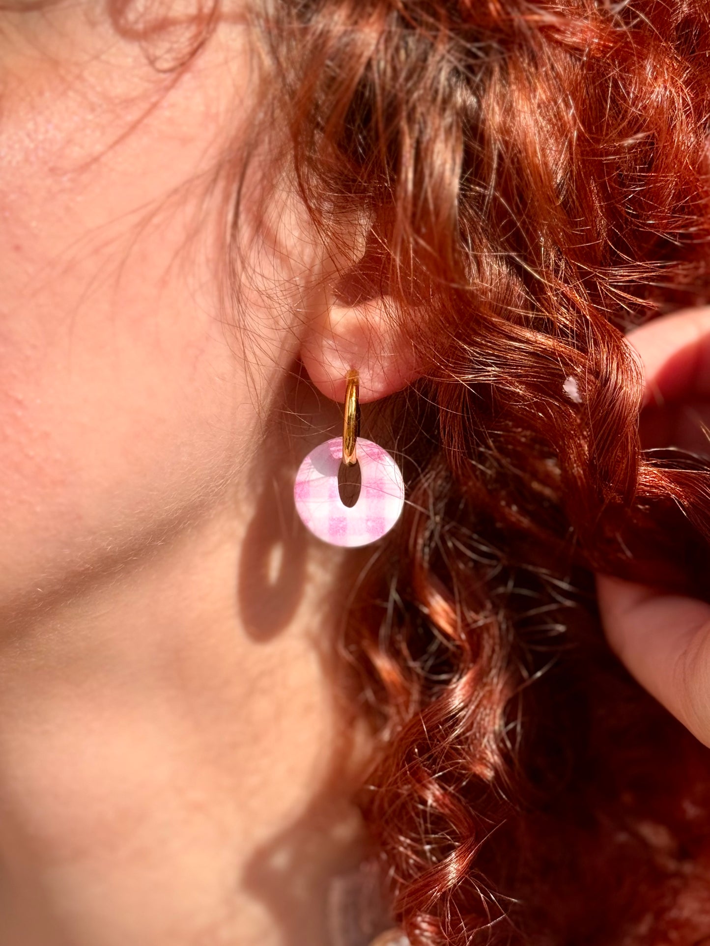 Pampilles Interchangeables VICHY rose