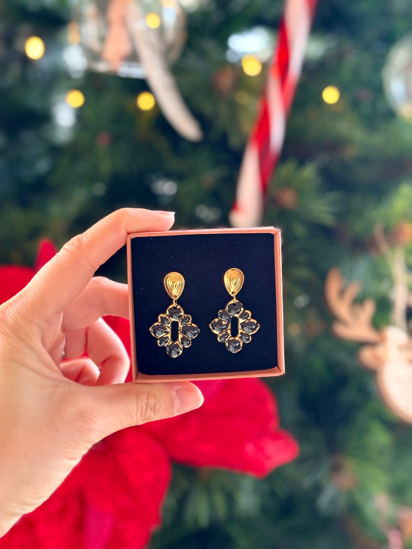 Boucles d'oreilles JULIETTE - Black & White