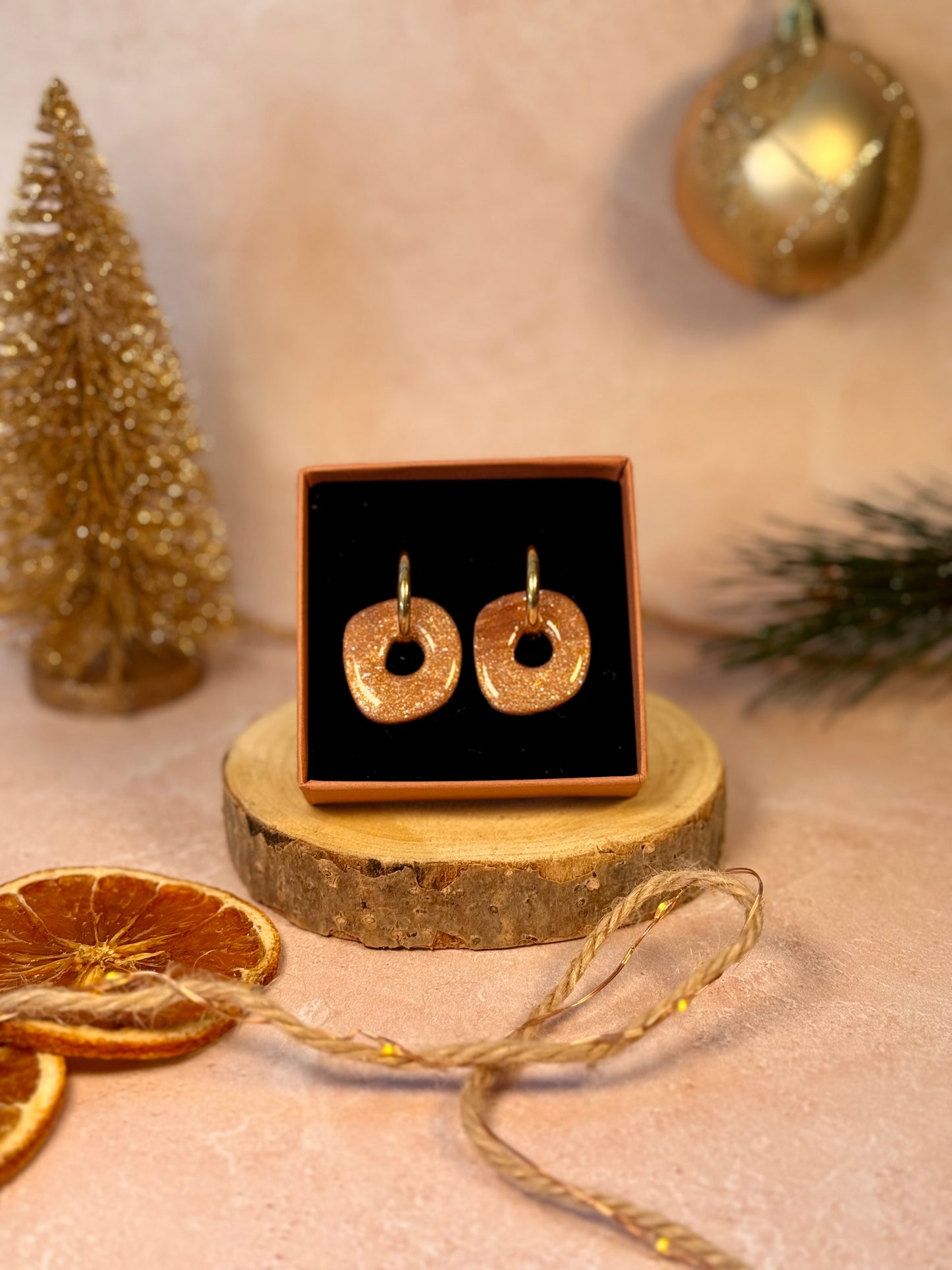 Pampilles Interchangeables NOËL rose gold