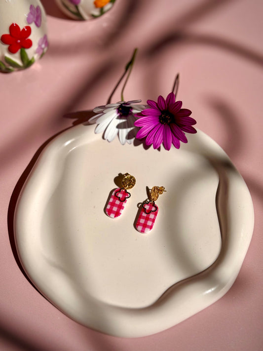 Boucles d'oreilles ALICE Vichy