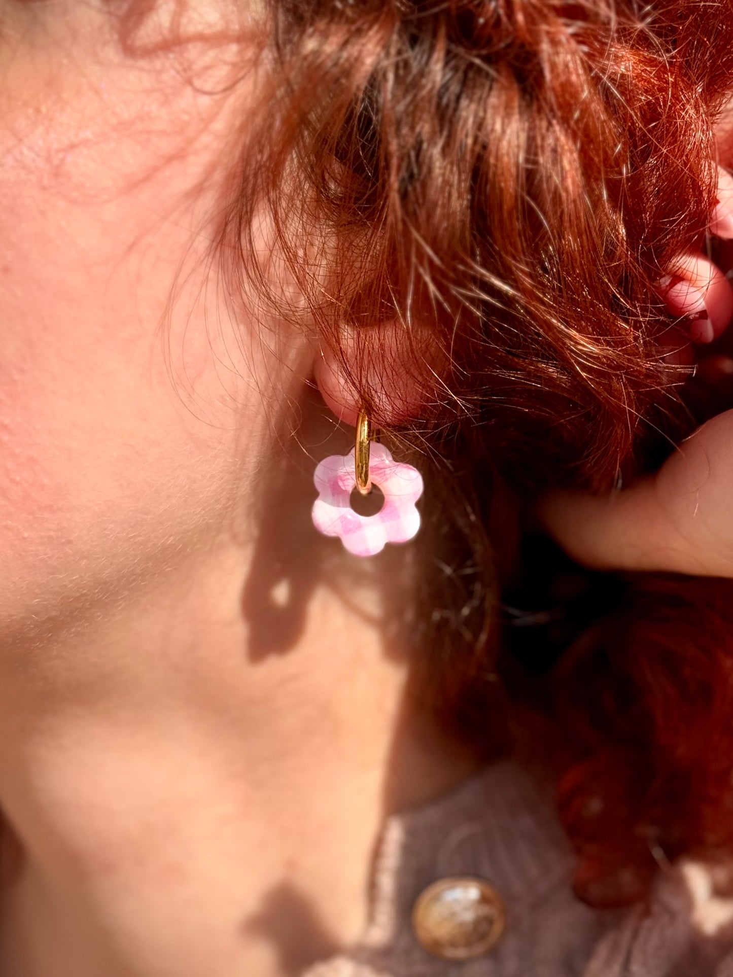 Pampilles Interchangeables VICHY rose