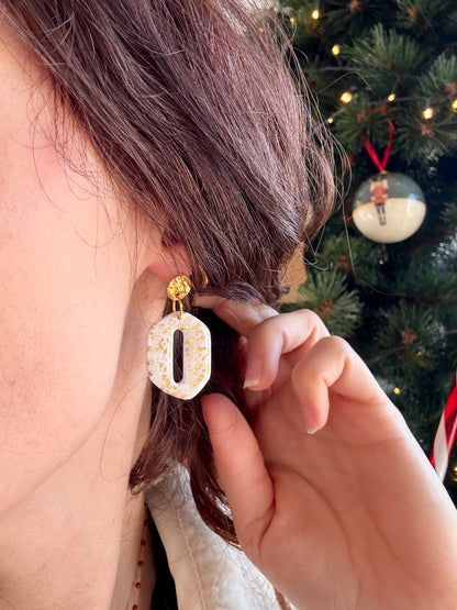 Boucles d'oreilles LEONIE - Black & White