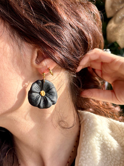 Boucles d'oreilles FLORENCE - Black & White