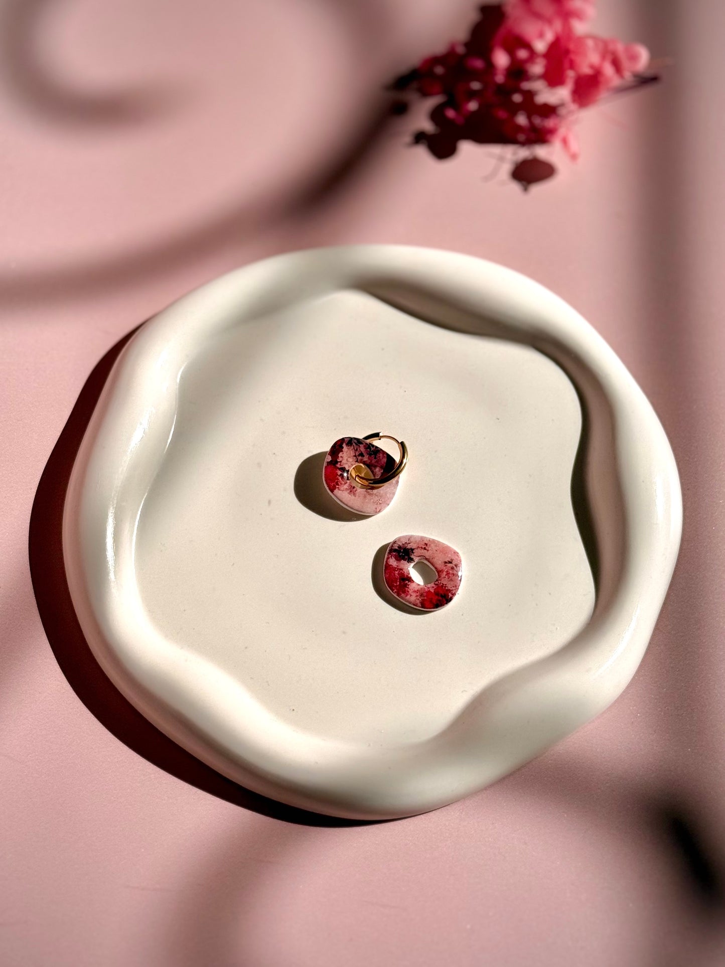 Pampilles Interchangeables Fleuries roses