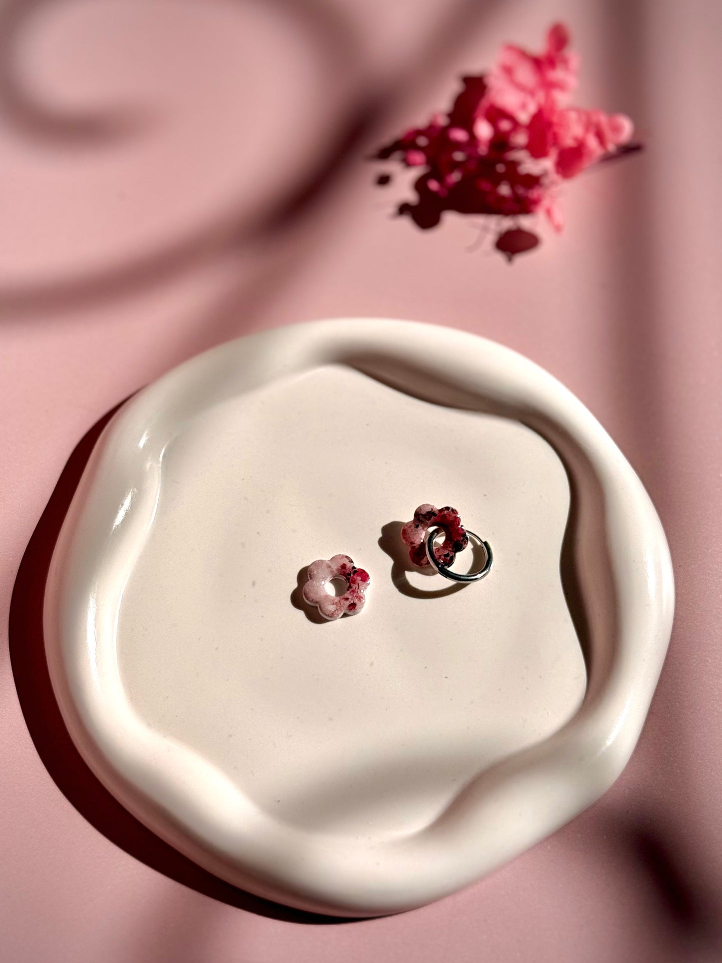 Pampilles Interchangeables Fleuries roses