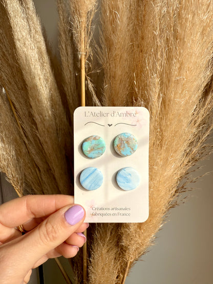Duo de boucles d'oreilles PUCE