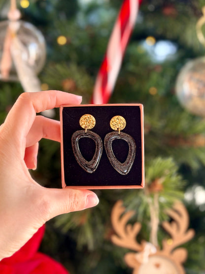 Boucles d'oreilles NAOMI - Black & White