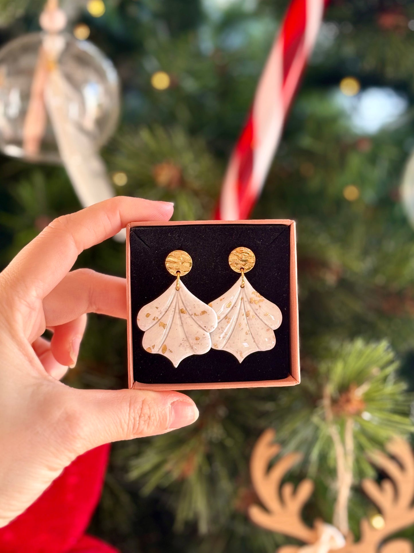 Boucles d'oreilles JULIA - Black & White