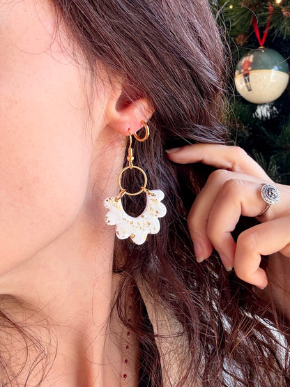 Boucles d'oreilles HELGA - Black & White