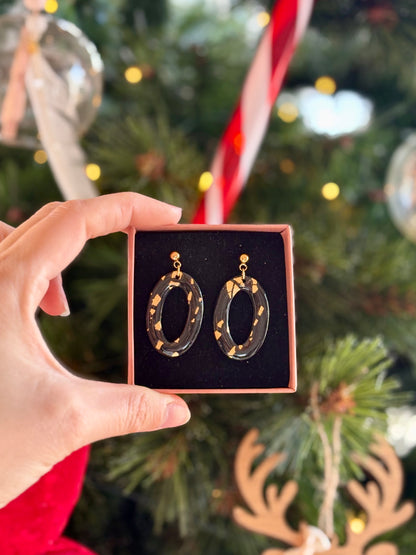 Boucles d'oreilles MARILYN - Black & White