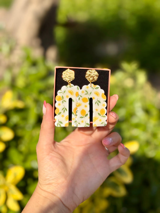 Boucles d'oreilles SERENA Citron