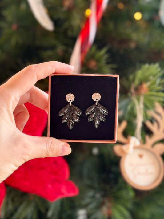 Boucles d'oreilles DIANE - Black & White