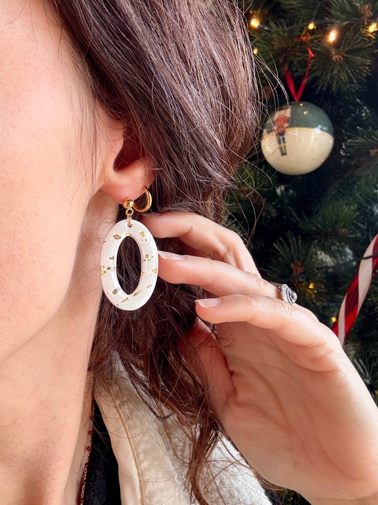 Boucles d'oreilles MARILYN - Black & White