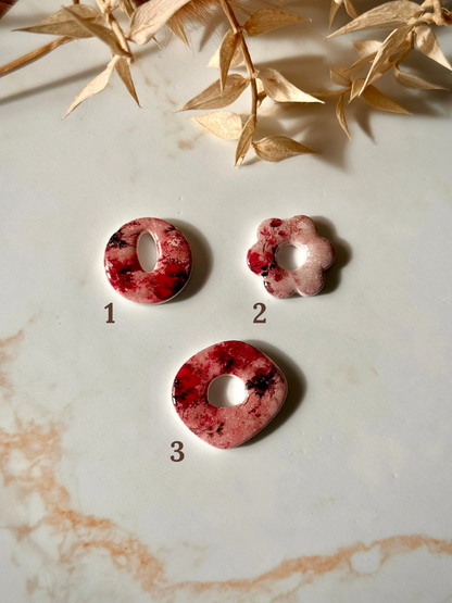 Pampilles Interchangeables Fleuries roses