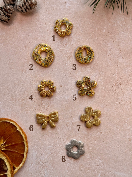 Pampilles Interchangeables NOËL dorées/argentées