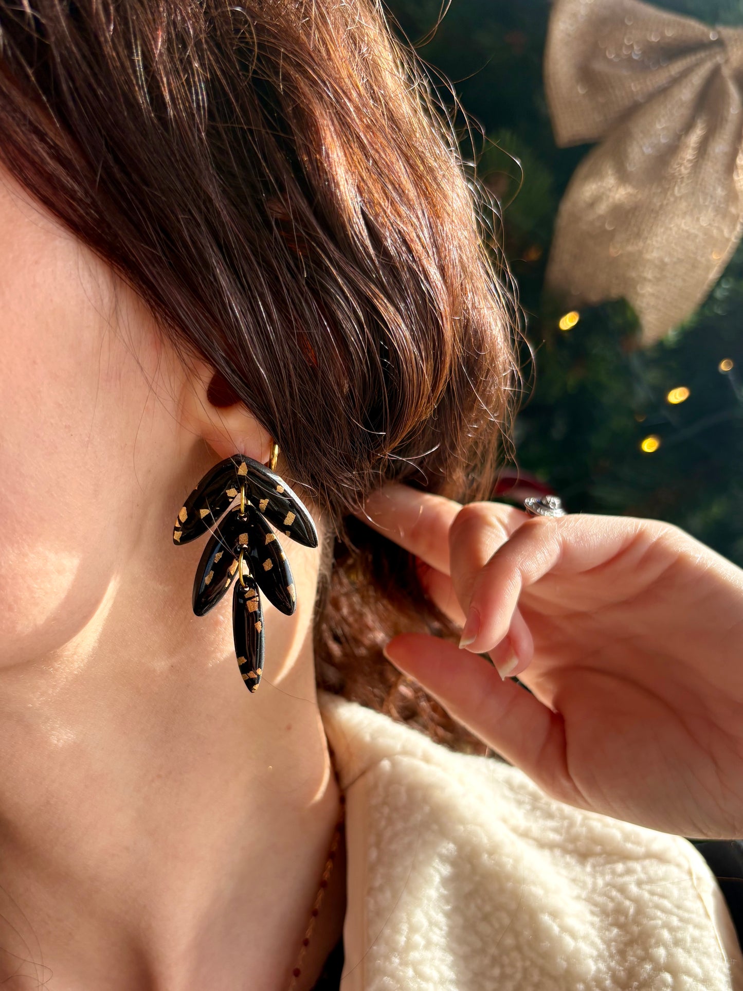 Boucles d'oreilles ORPHÉE - Black & White