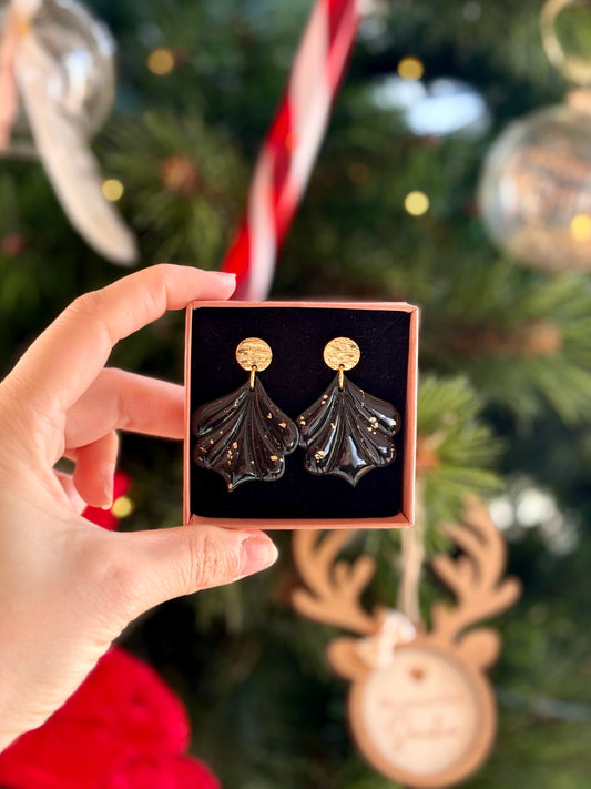 Boucles d'oreilles JULIA - Black & White