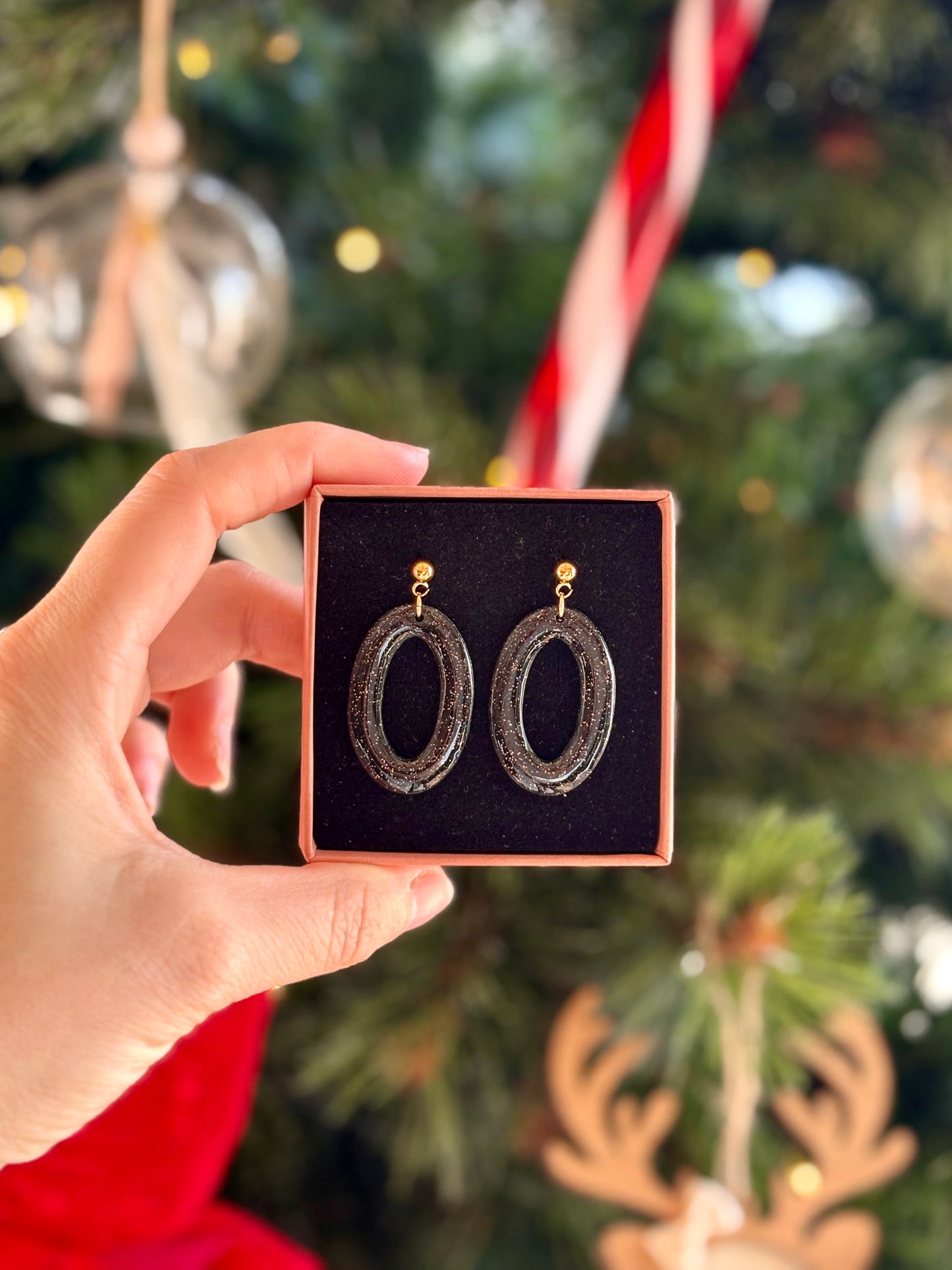 Boucles d'oreilles MARILYN - Black & White