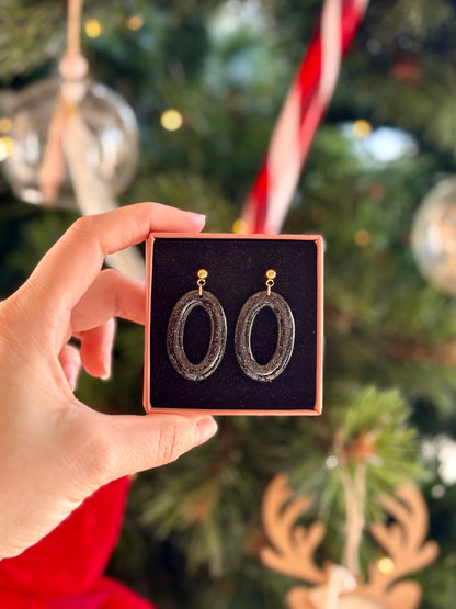 Boucles d'oreilles MARILYN - Black & White