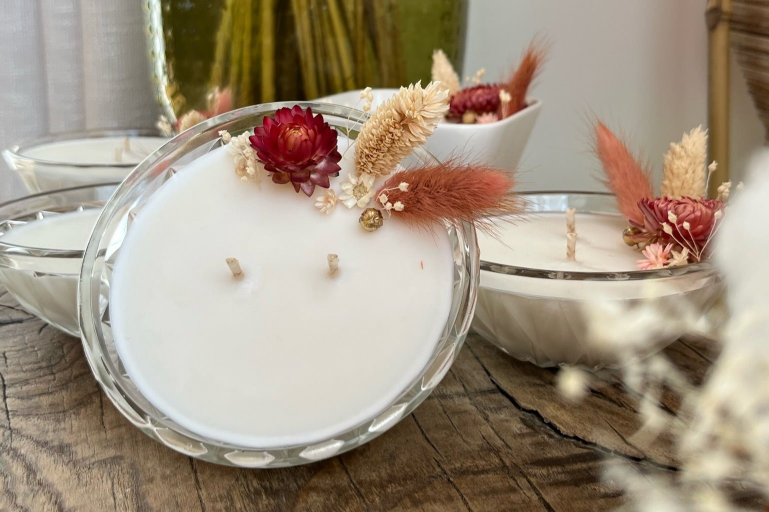 Photo d'une bougie décorative artisanale